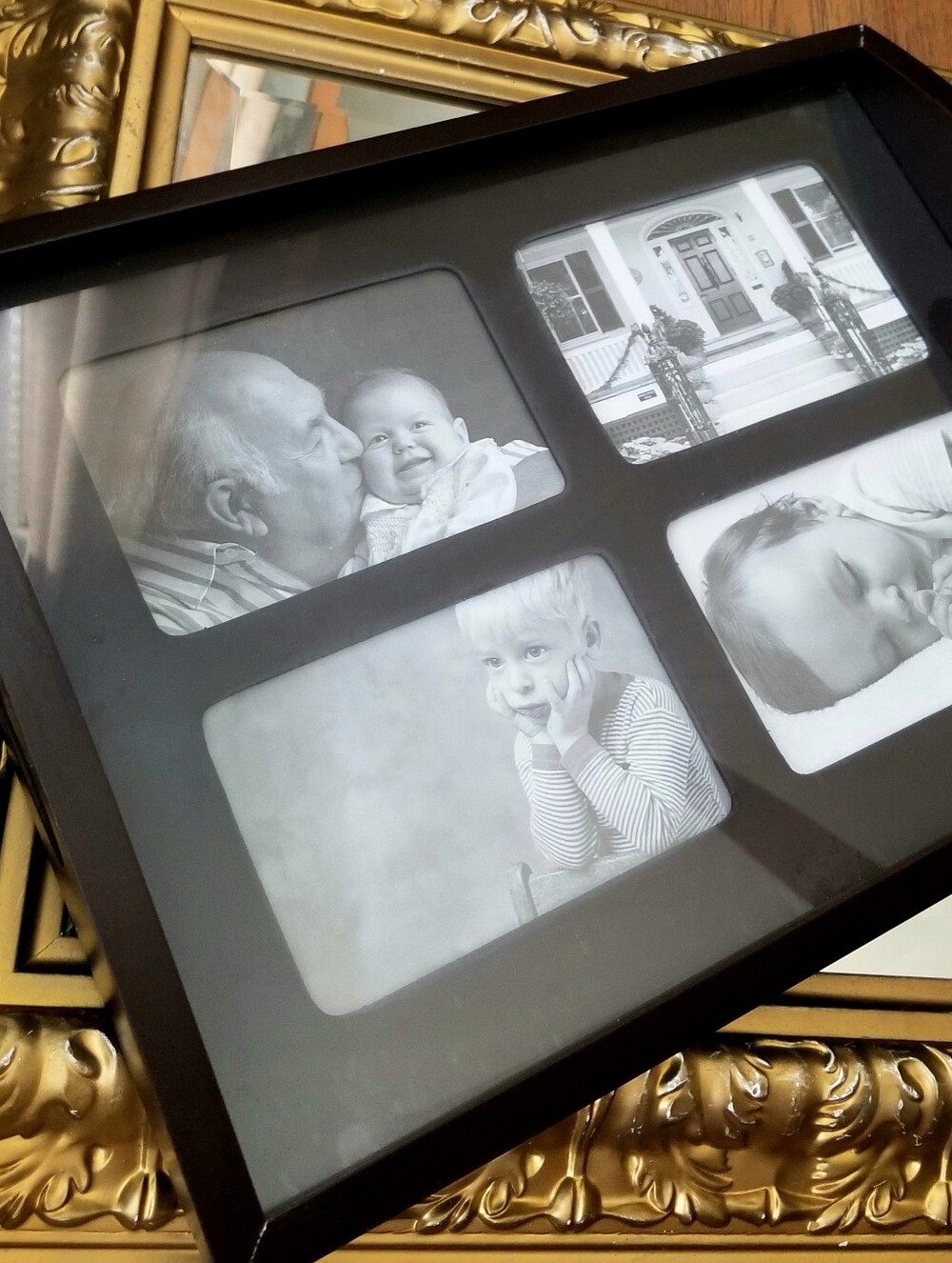 ❗Wooden Dark Brown Photo Frame Display Decor Tray❗